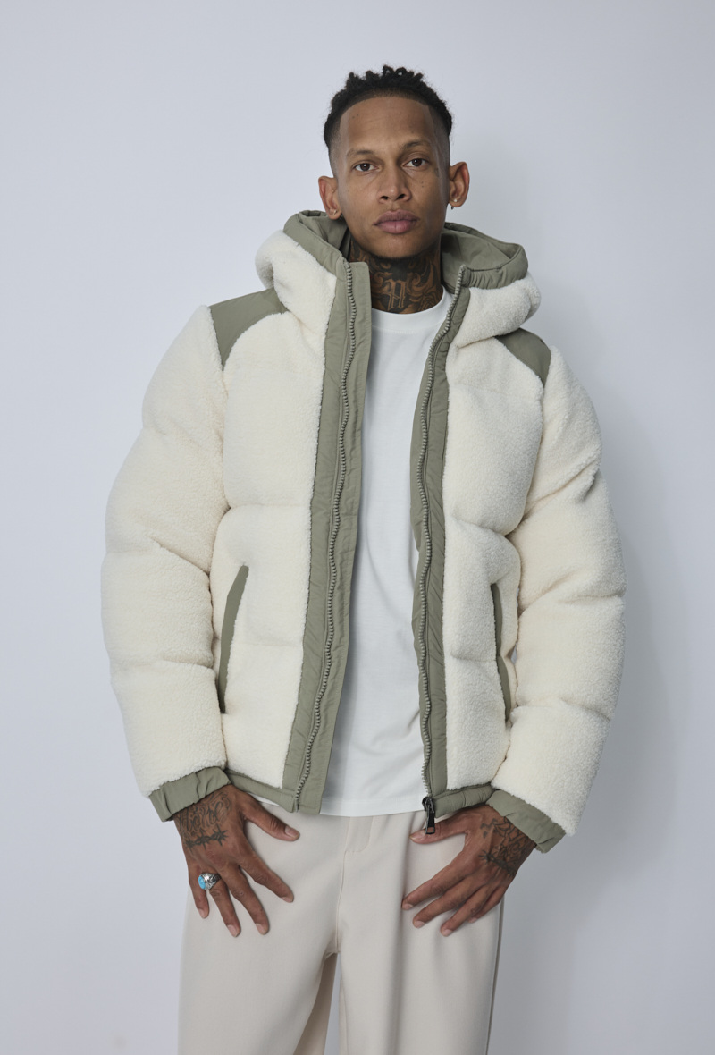 Großhändler Frilivin - Herren Sherpa Daunenjacke