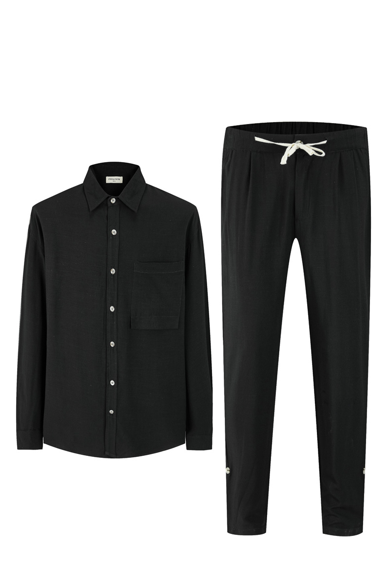 Grossiste Frilivin - Ensemble chemise pantalon décontracté