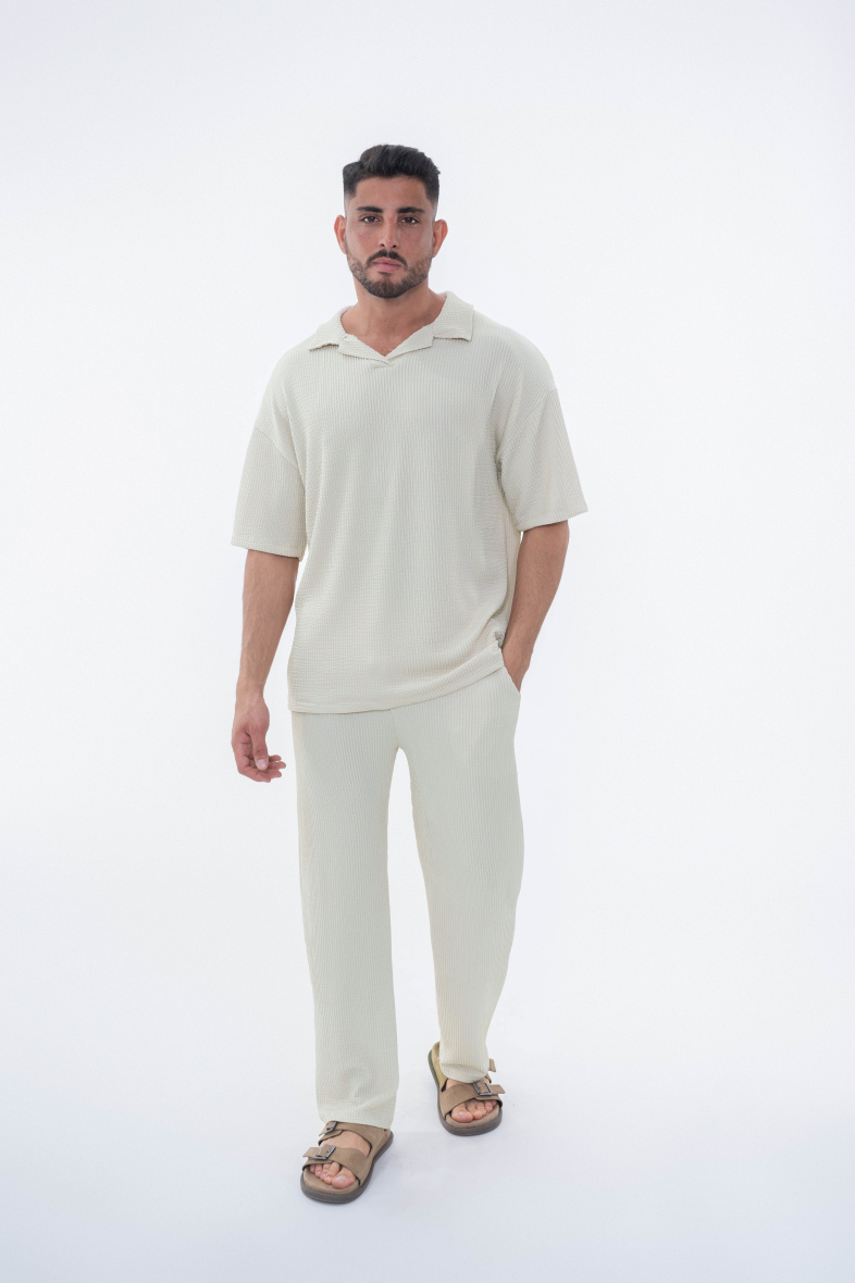 Wholesaler Frilivin - Plain pleated t-shirt pants set