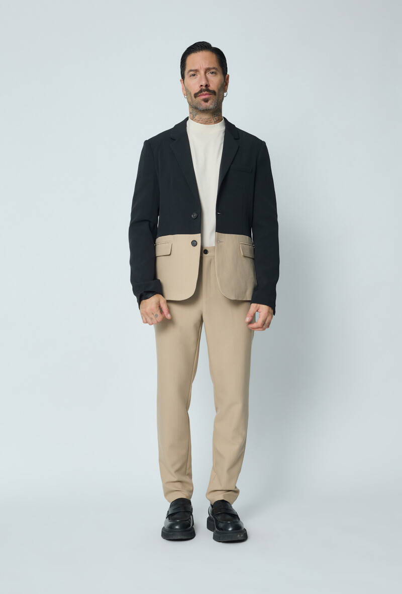 Wholesaler Frilivin - Classic bi-color jacket and pants set