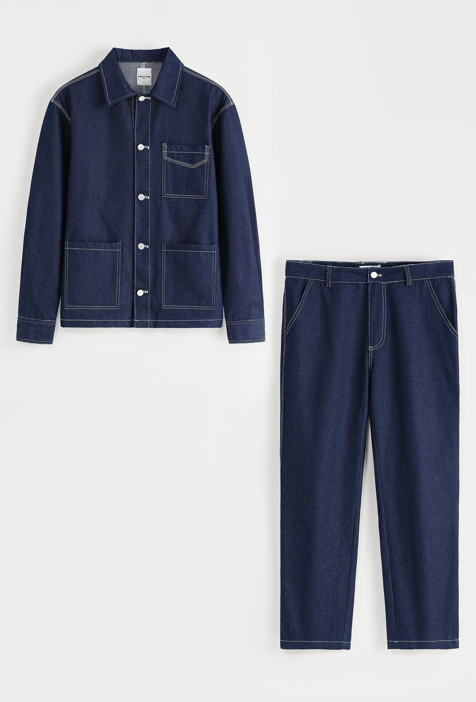 Grossista Frilivin - Jeans ambientati con cucitura contrastante