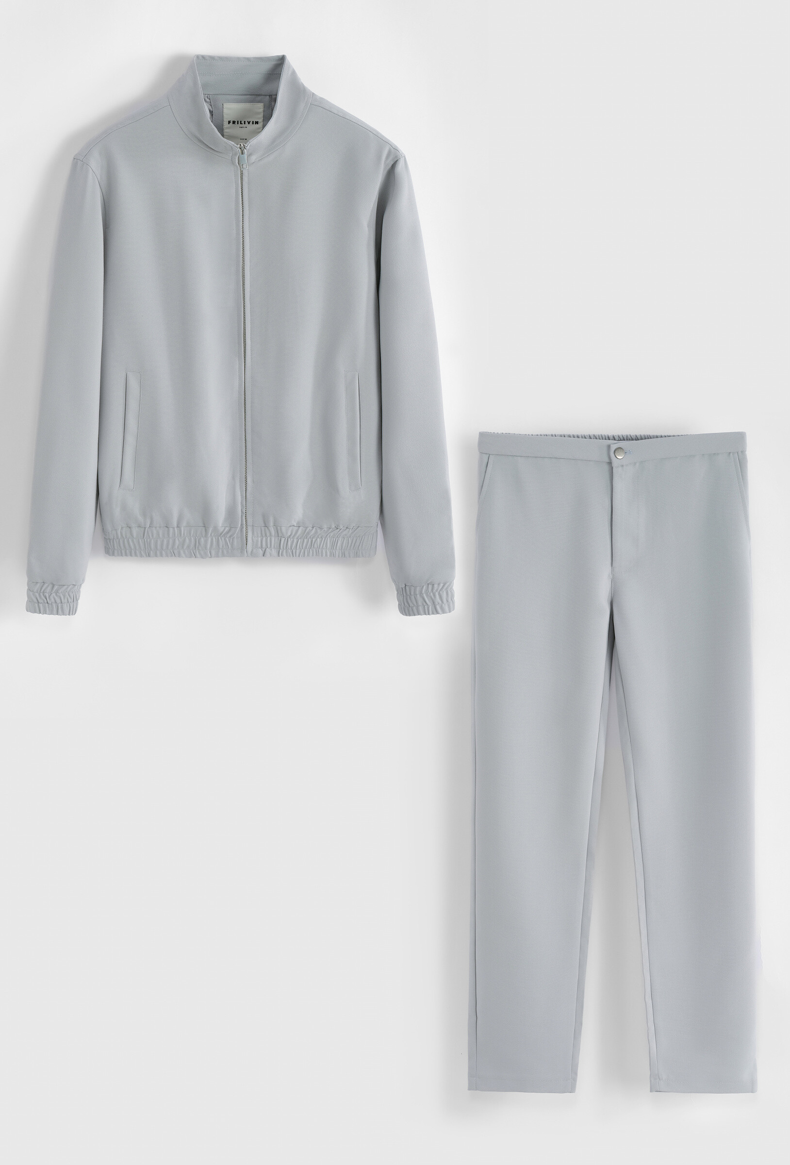 Wholesaler Frilivin - Solid color set with hoodless jacket and solid pants