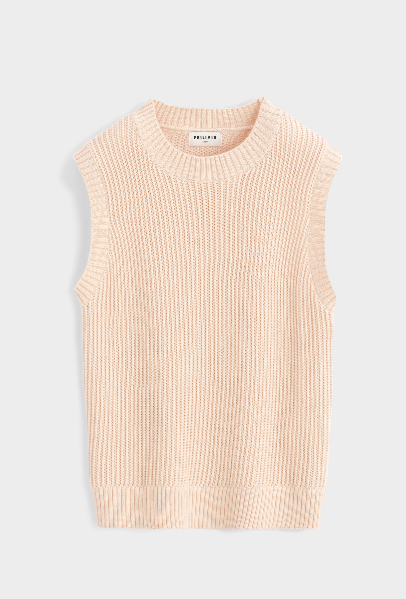 Mayorista Frilivin - Top de punto, sin mangas, cuello redondo.