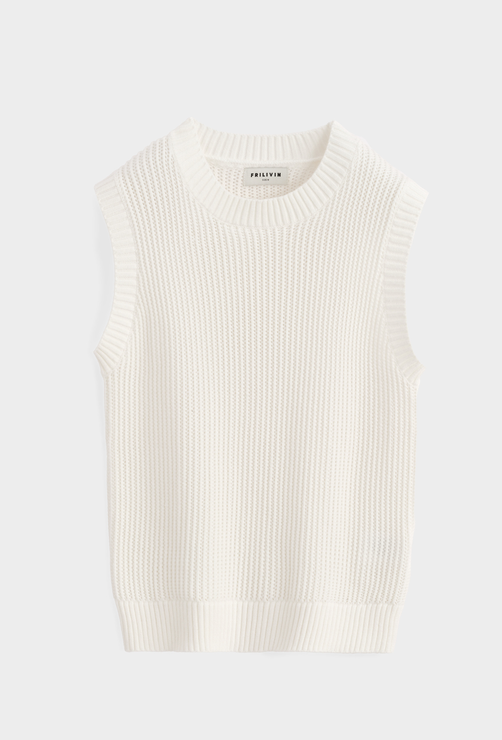 Mayorista Frilivin - Top de punto, sin mangas, cuello redondo.