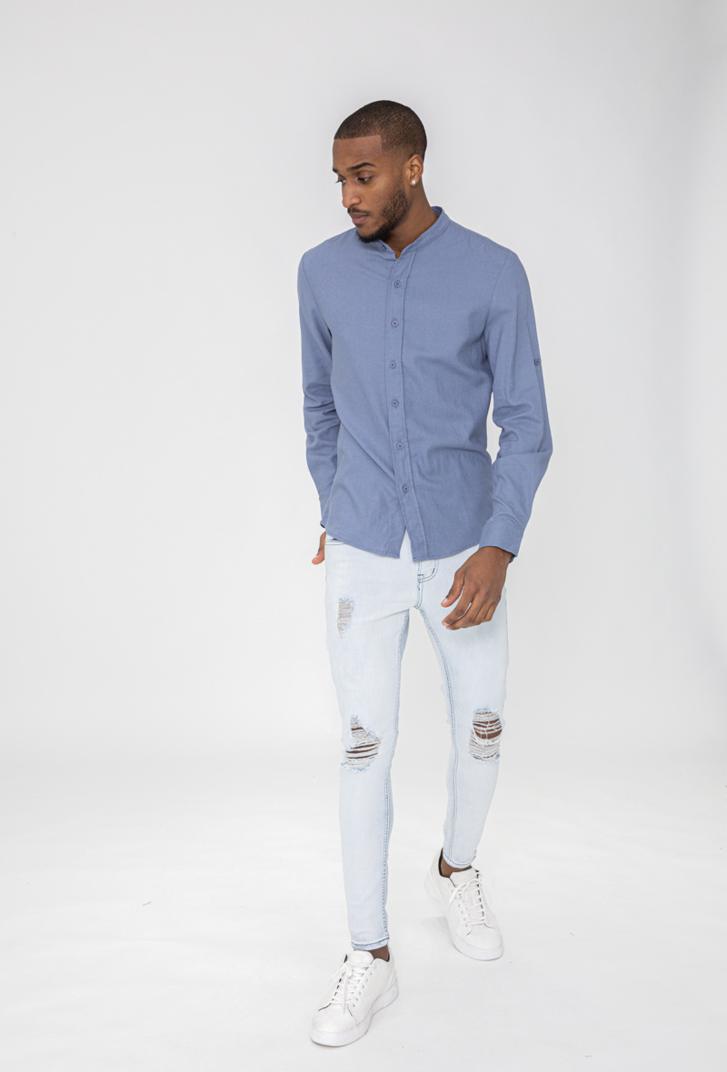 Grossiste Frilivin - Jean skinny déchiré effet froissé