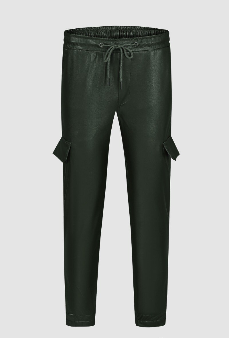 Grossiste Frilivin - Pantalon jogger cargo en similicuir