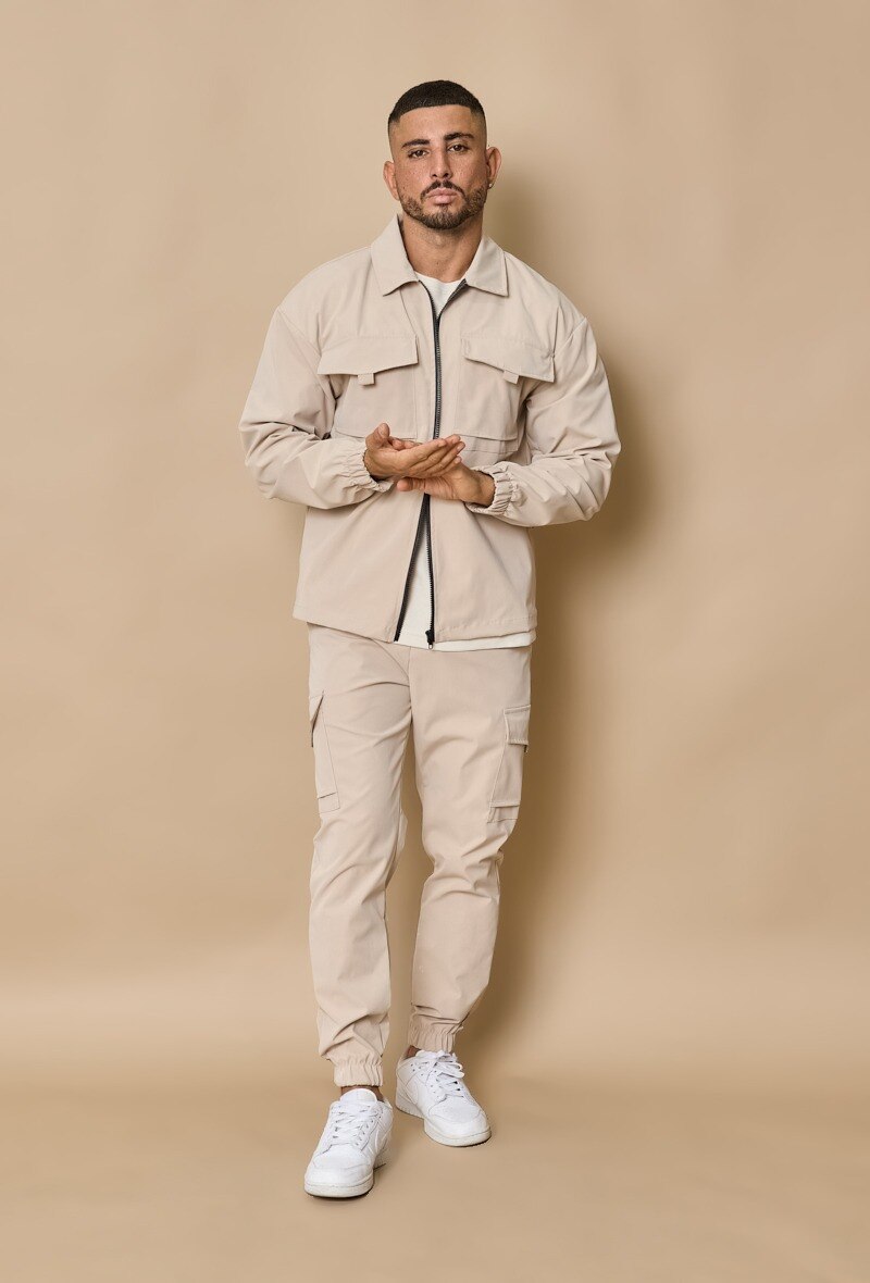 Wholesaler Frilivin - Trendy plain cargo joggers