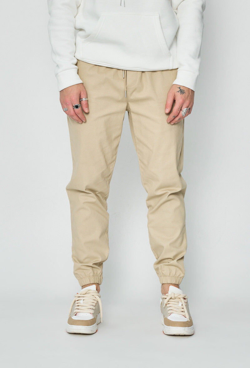 Wholesaler Frilivin - Plain beige cargo pants