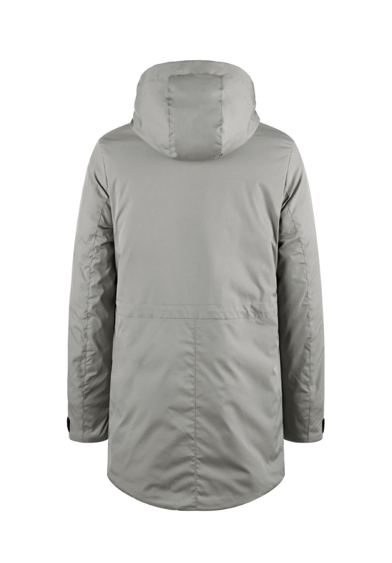 Parka mi longue a capuche - Beige - 2 - grand format