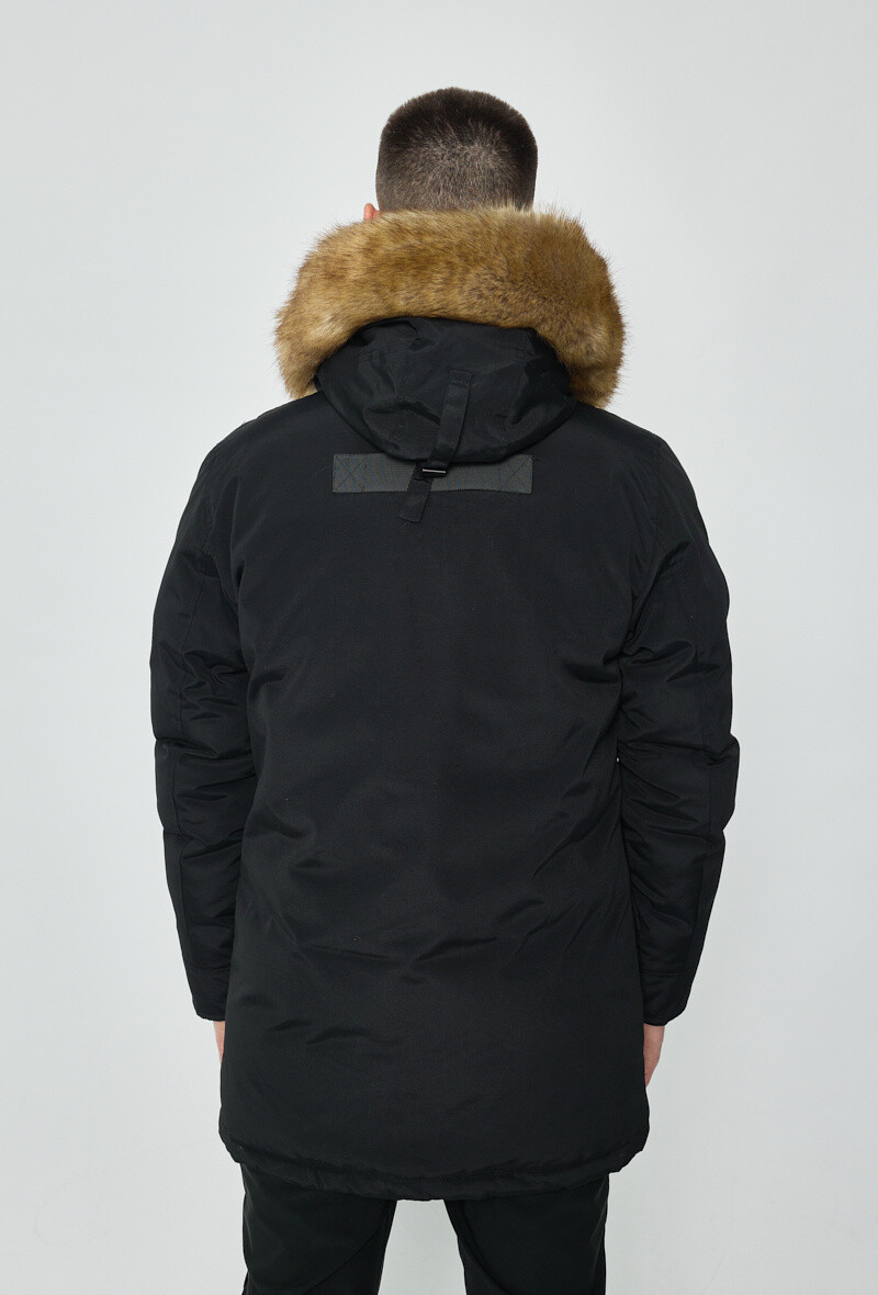 Veste parka à capuche - Noir - 4 - grand format