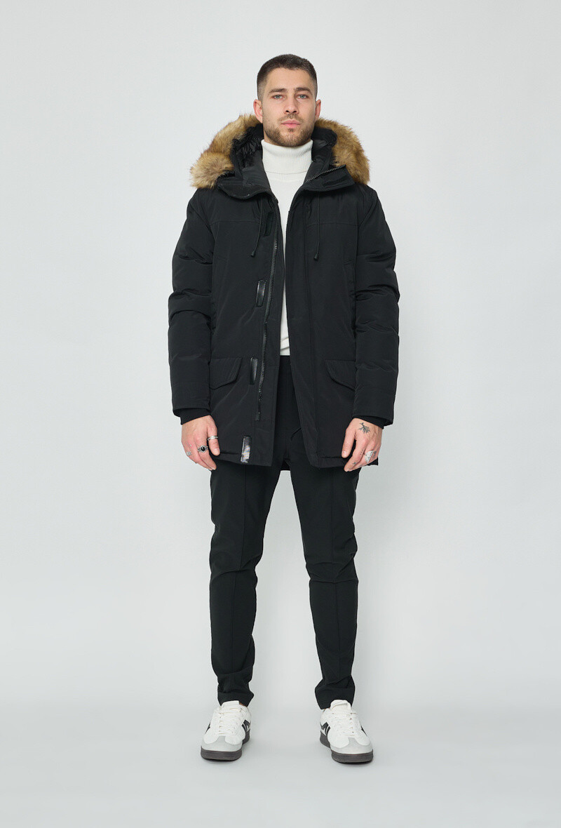 Veste parka à capuche - Noir - 5 - grand format