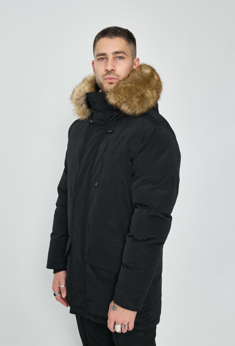 Veste parka à capuche - Noir - 3 - grand format