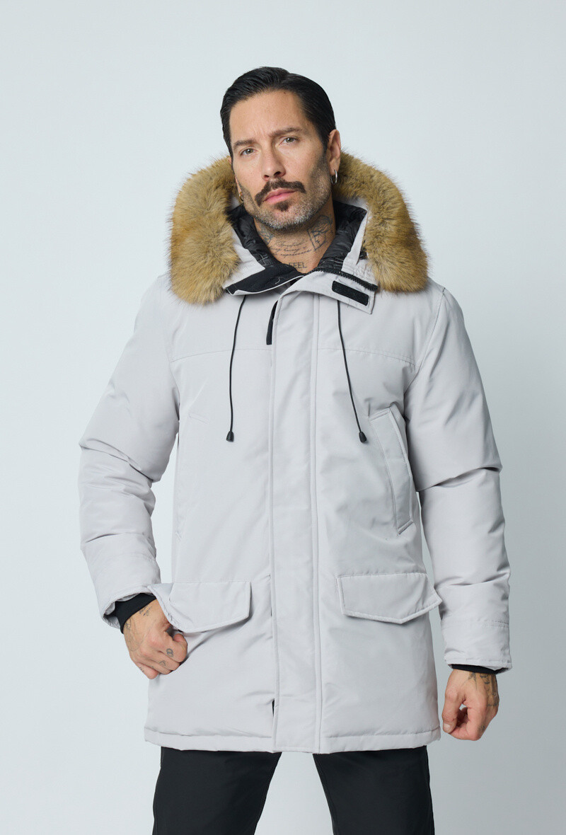 Veste parka à capuche - Blanc - 4 - grand format