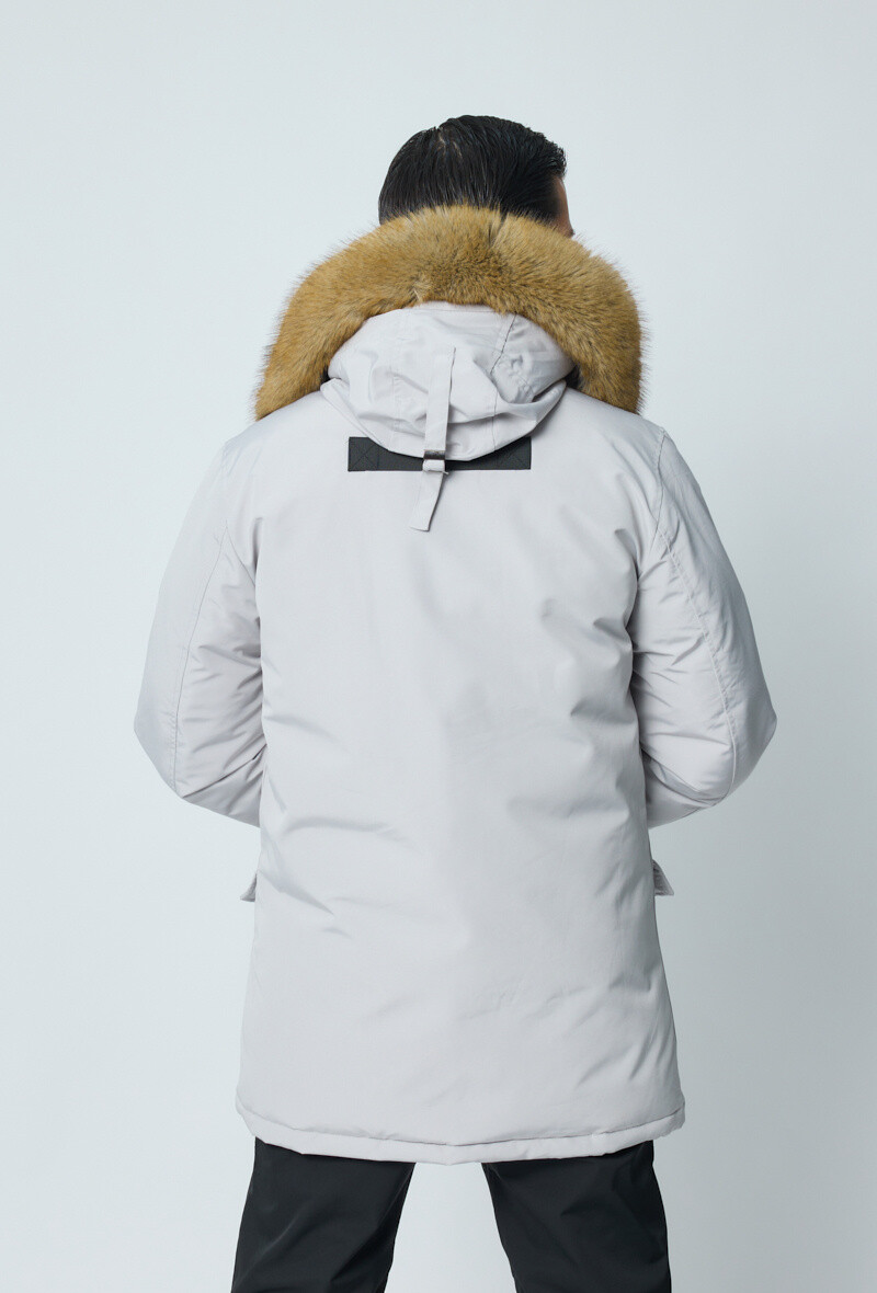 Veste parka à capuche - Blanc - 5 - grand format