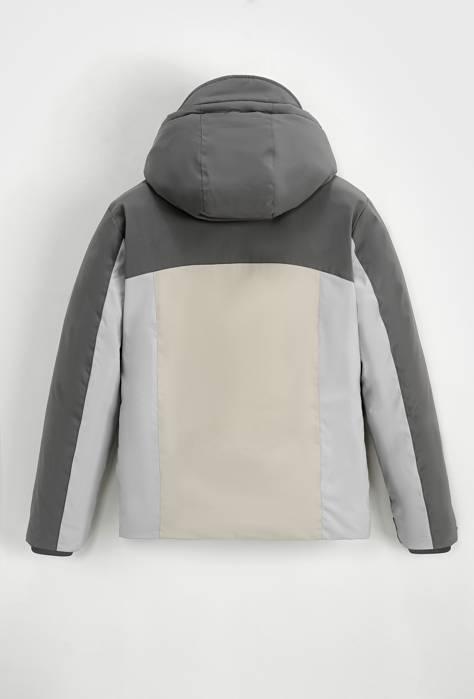 Parka bi color à capuche - Gris - 5 - grand format