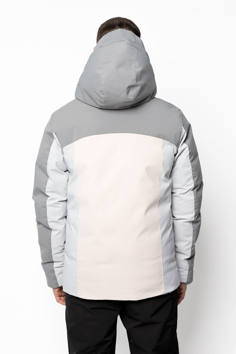 Parka bi color à capuche - Gris - 3 - grand format