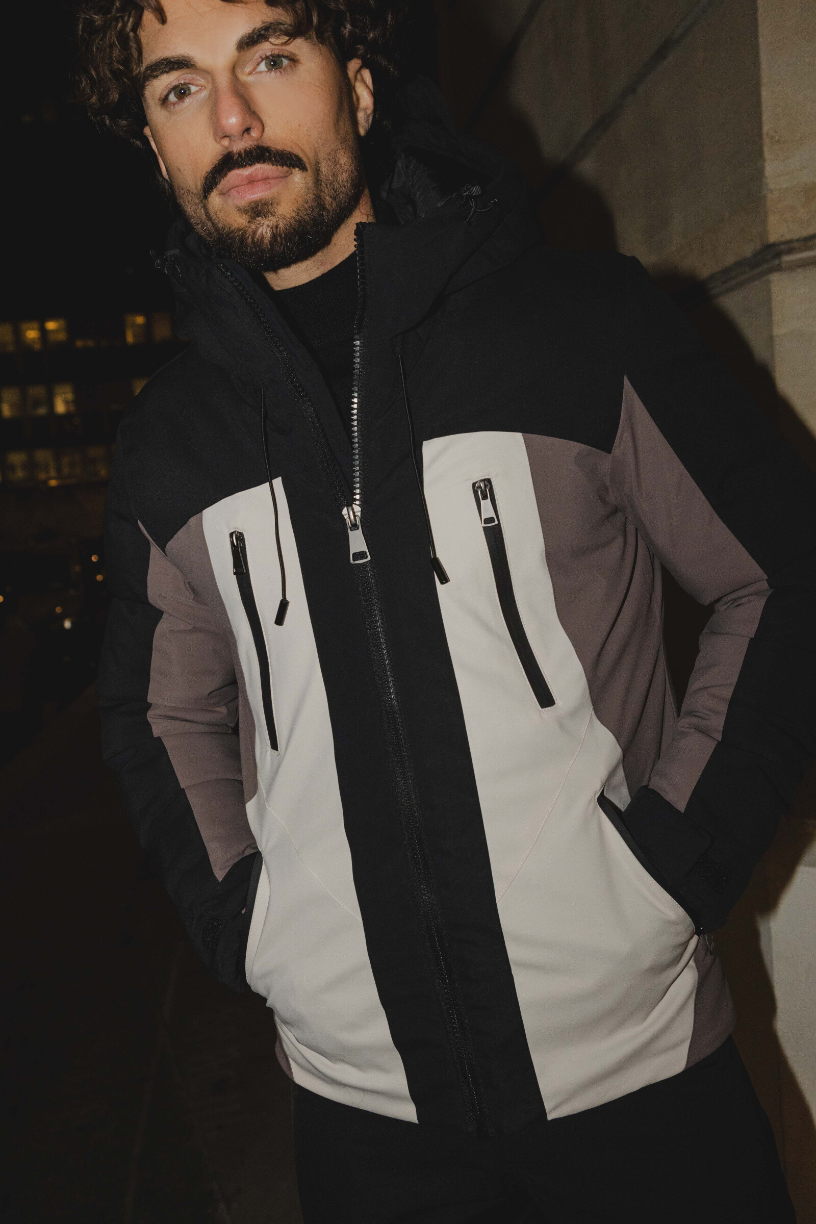 Wholesaler Frilivin - Bi-color hooded parka
