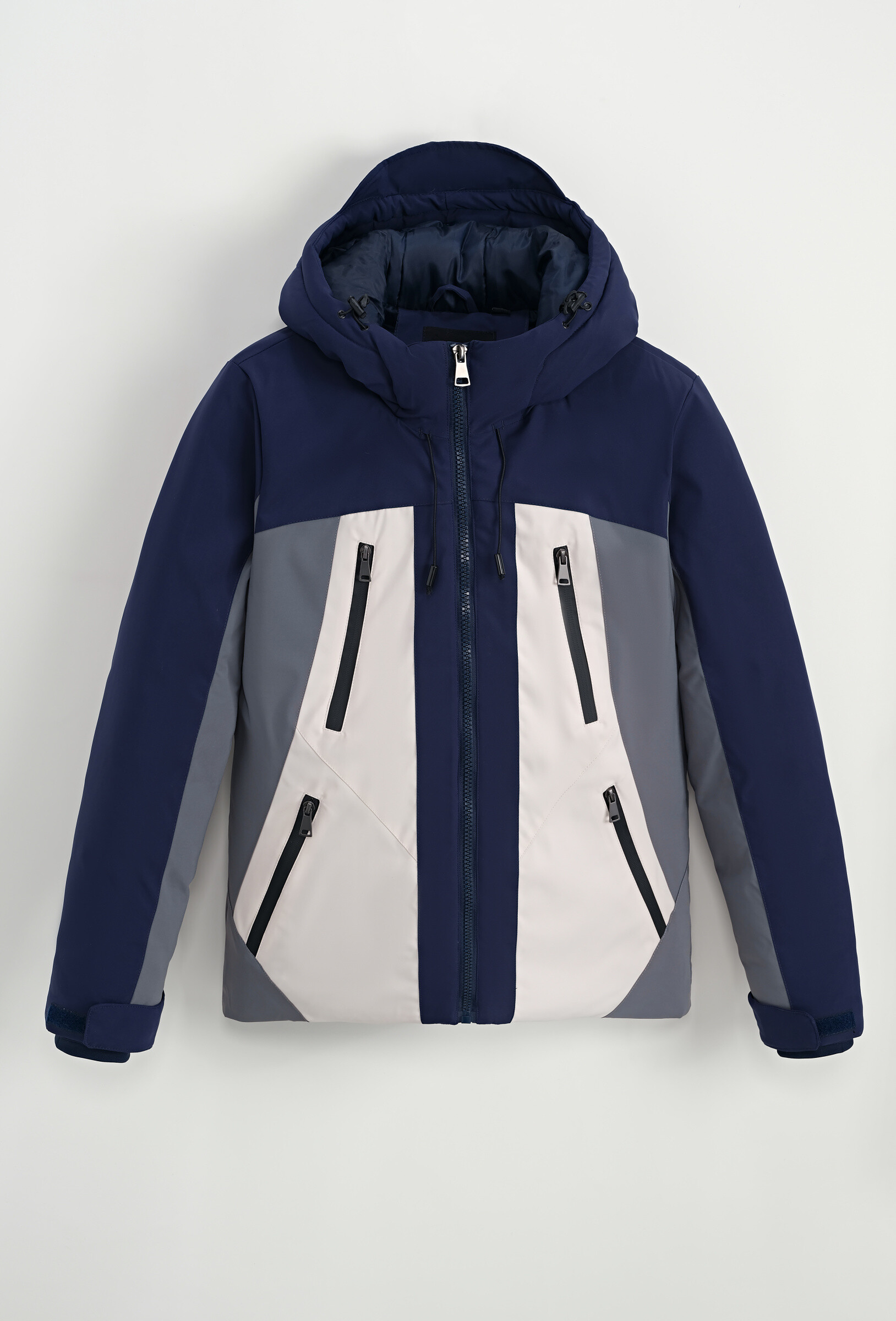 Parka bi color à capuche - Vert - 4 - grand format