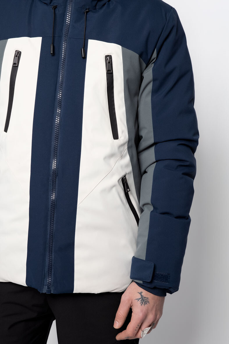 Parka bi color à capuche - Vert - 2 - grand format