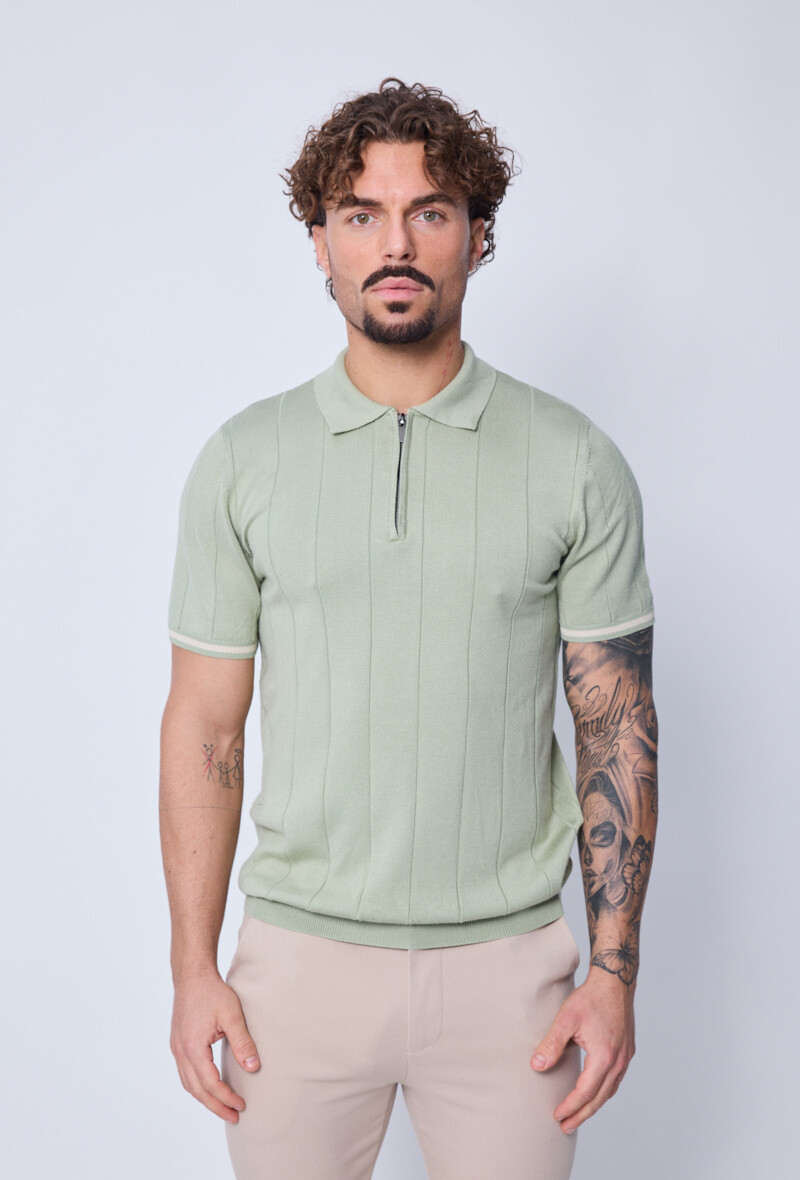 Grossiste Frilivin - Pull à col chemise zipé