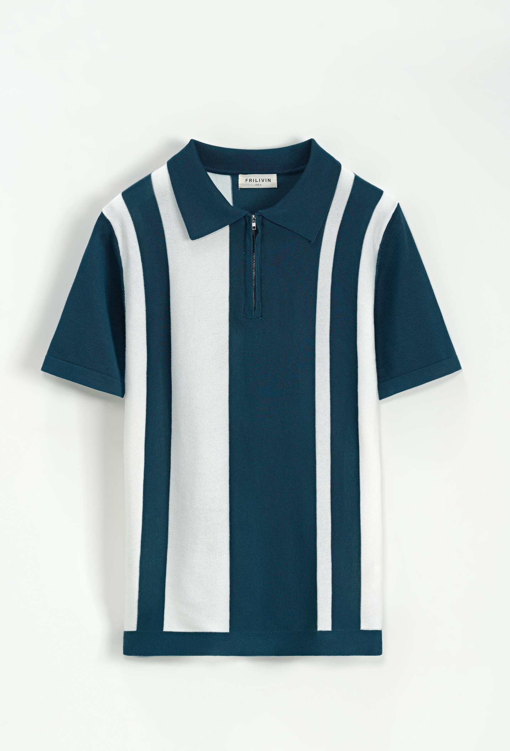 Mayorista Frilivin - Polo con cremallera con rayas laterales