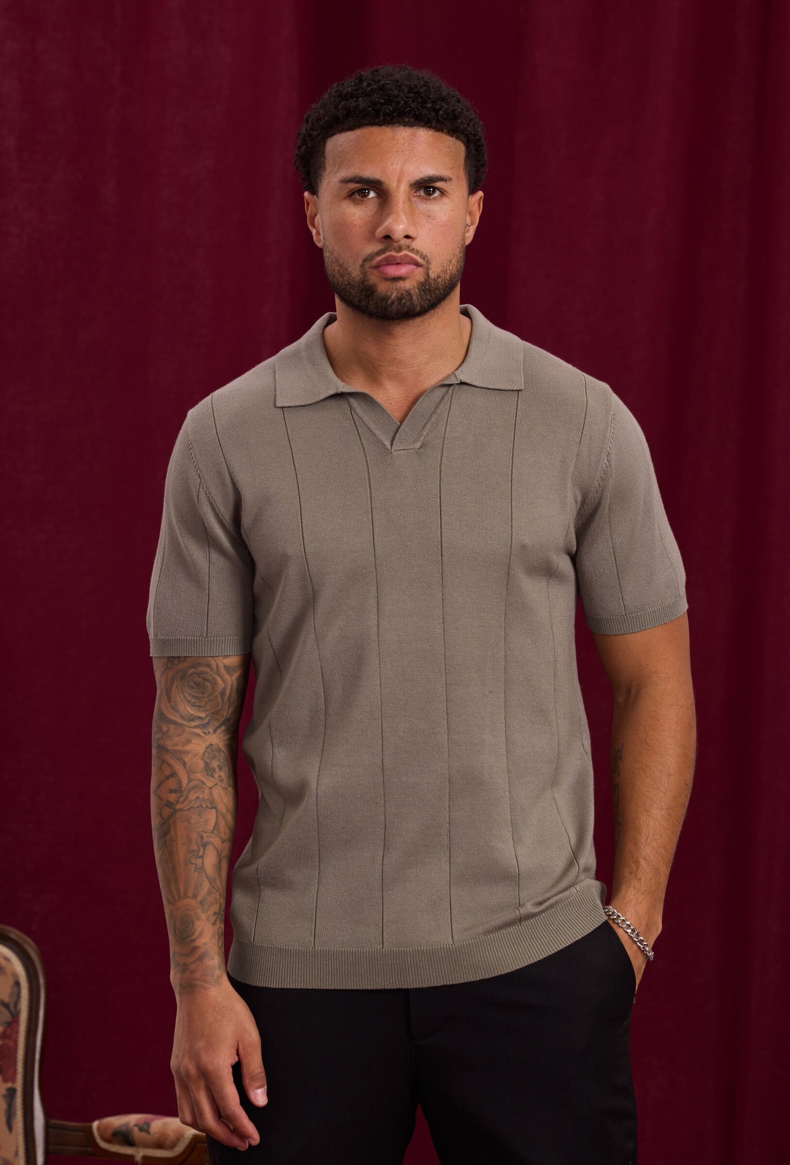 Grossista Frilivin - Maglione con colletto camicia