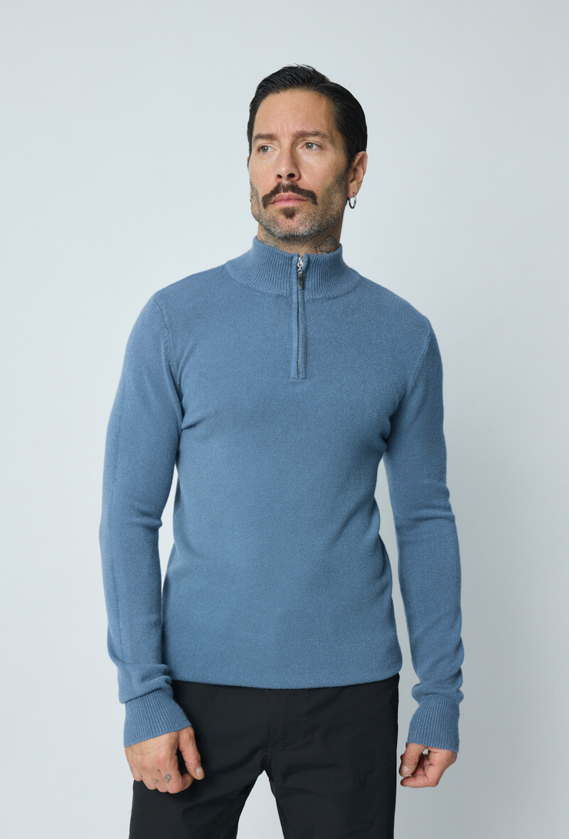 Wholesaler Frilivin - Pull en maille à col montant zippé