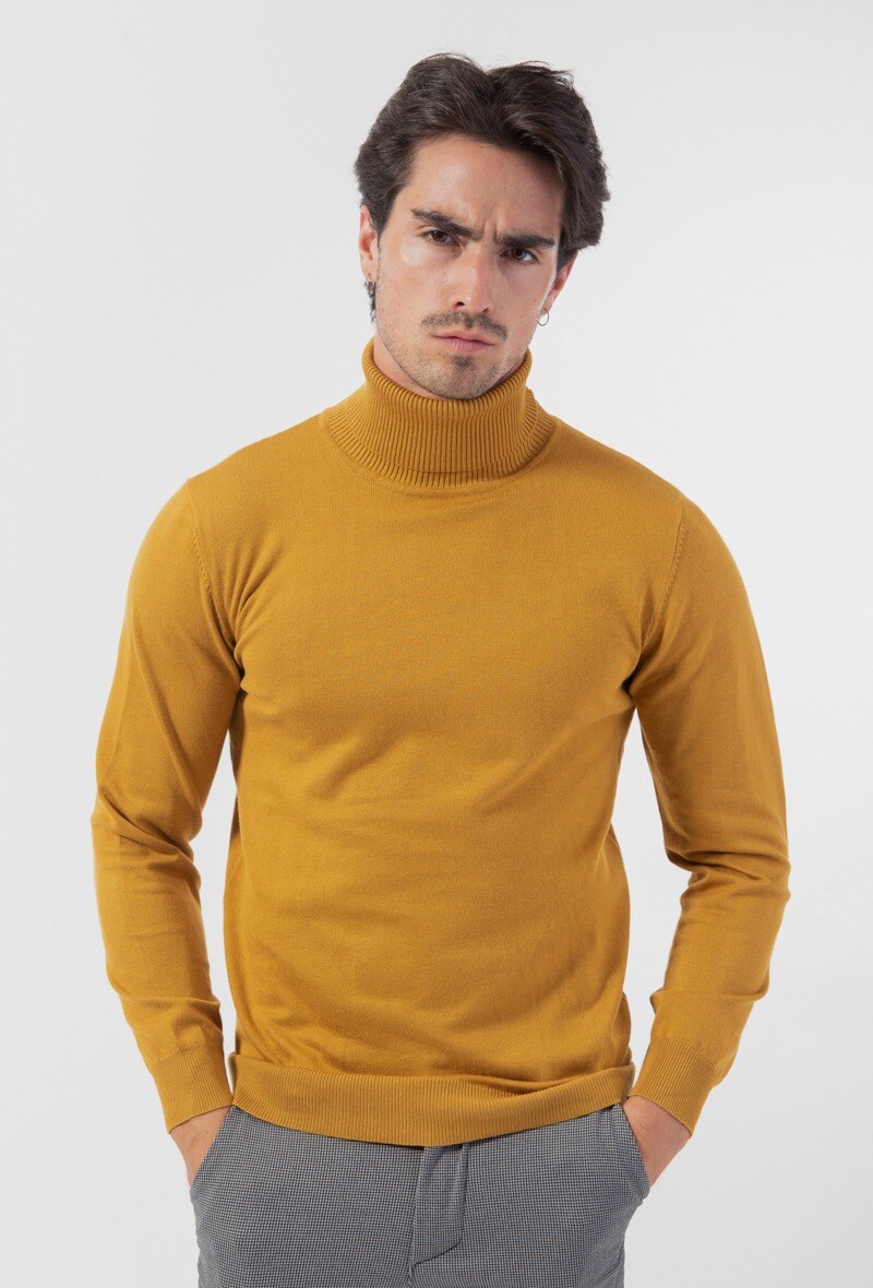 Grossista Frilivin - Maglione in maglia fine, collo alto