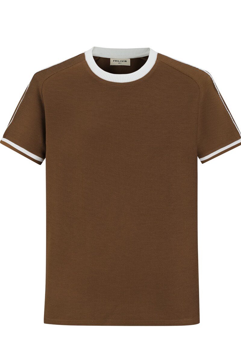 Großhändler Frilivin - Geripptes T-Shirt im Baseball-Stil