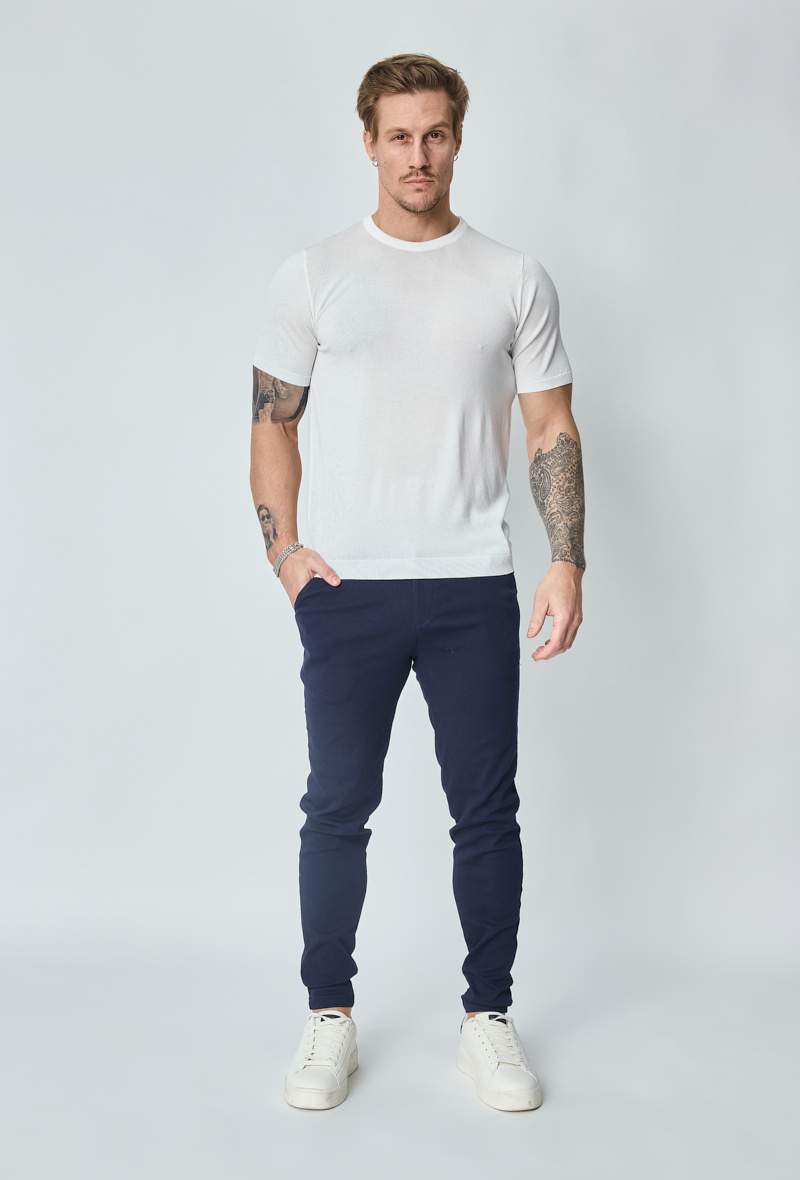 Großhändler Frilivin - Schlichtes, kurzärmliges Strick-T-Shirt
