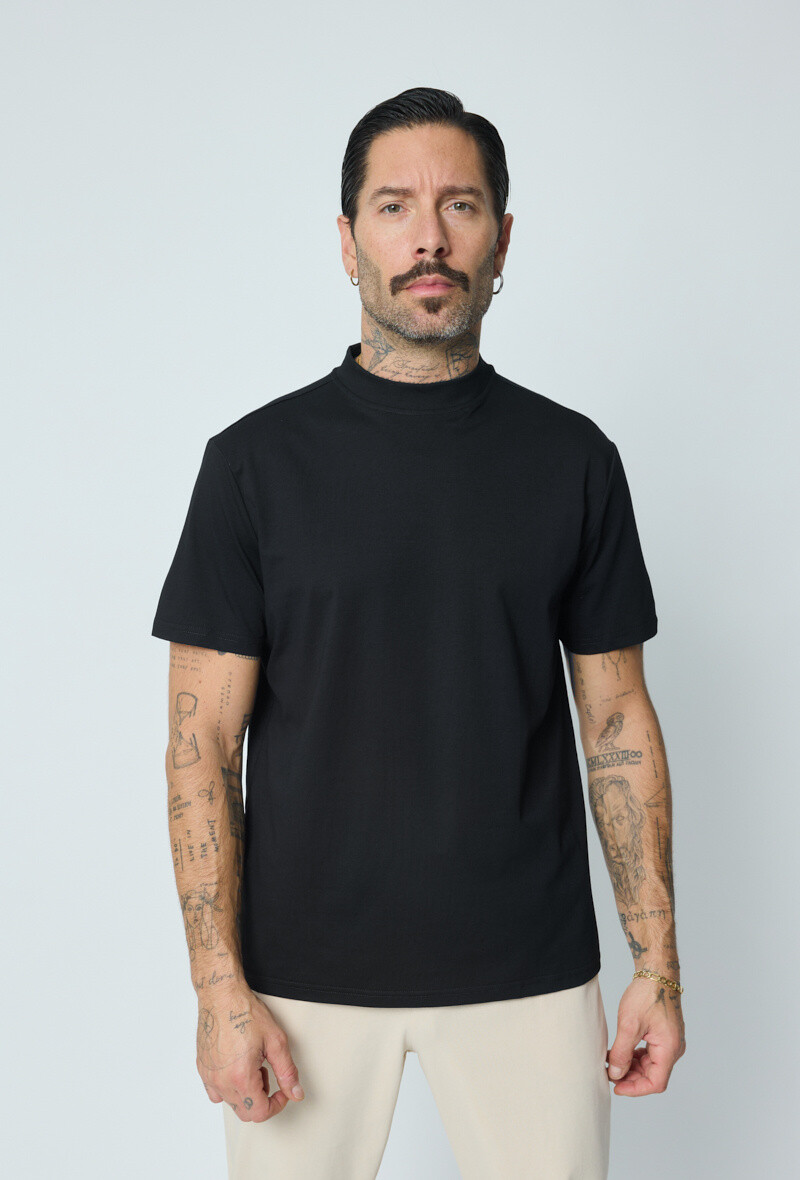Mayorista Frilivin - Camiseta básica lisa cuello alto