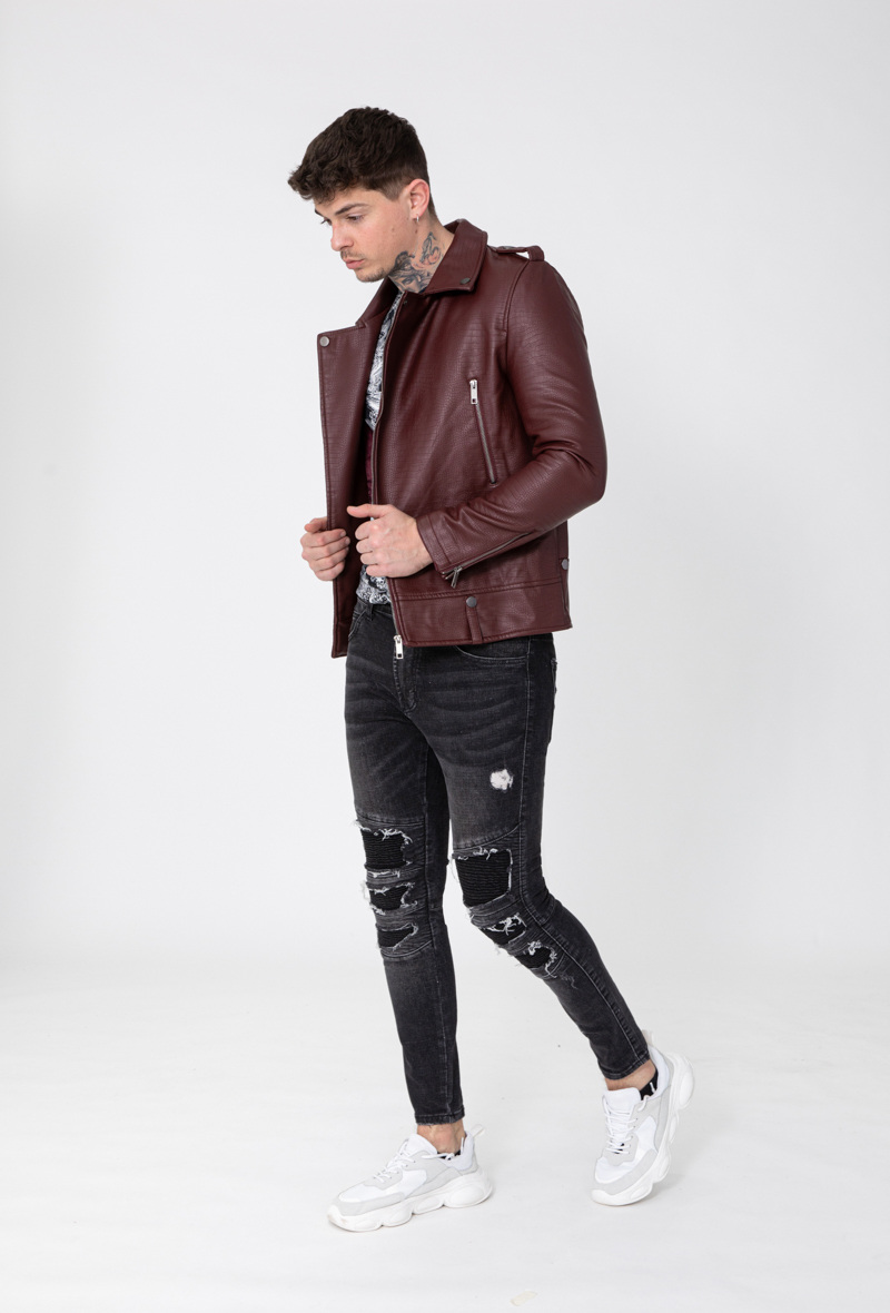 Grossiste Frilivin - Veste perfecto simili cuir effet python