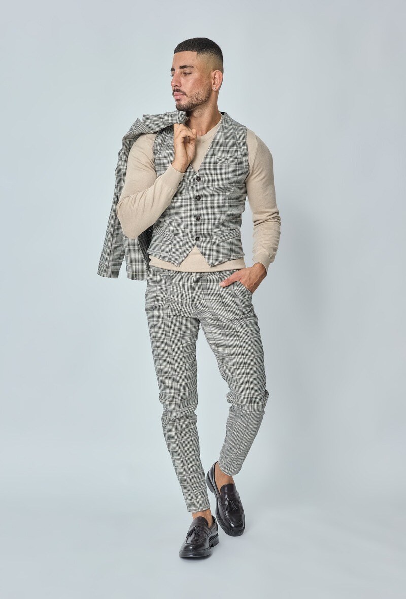 Wholesaler Frilivin - Veste tendance sans manche à carreaux
