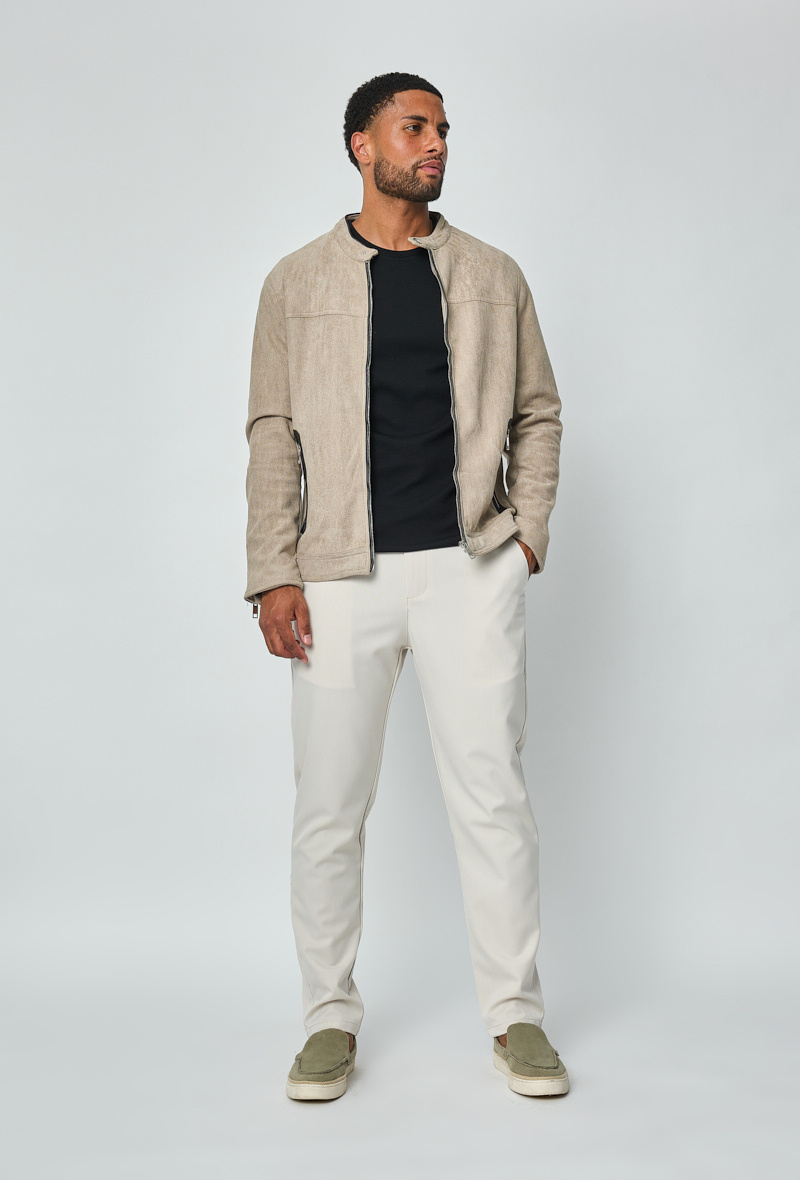 Mayorista Frilivin - Chaqueta biker de antelina