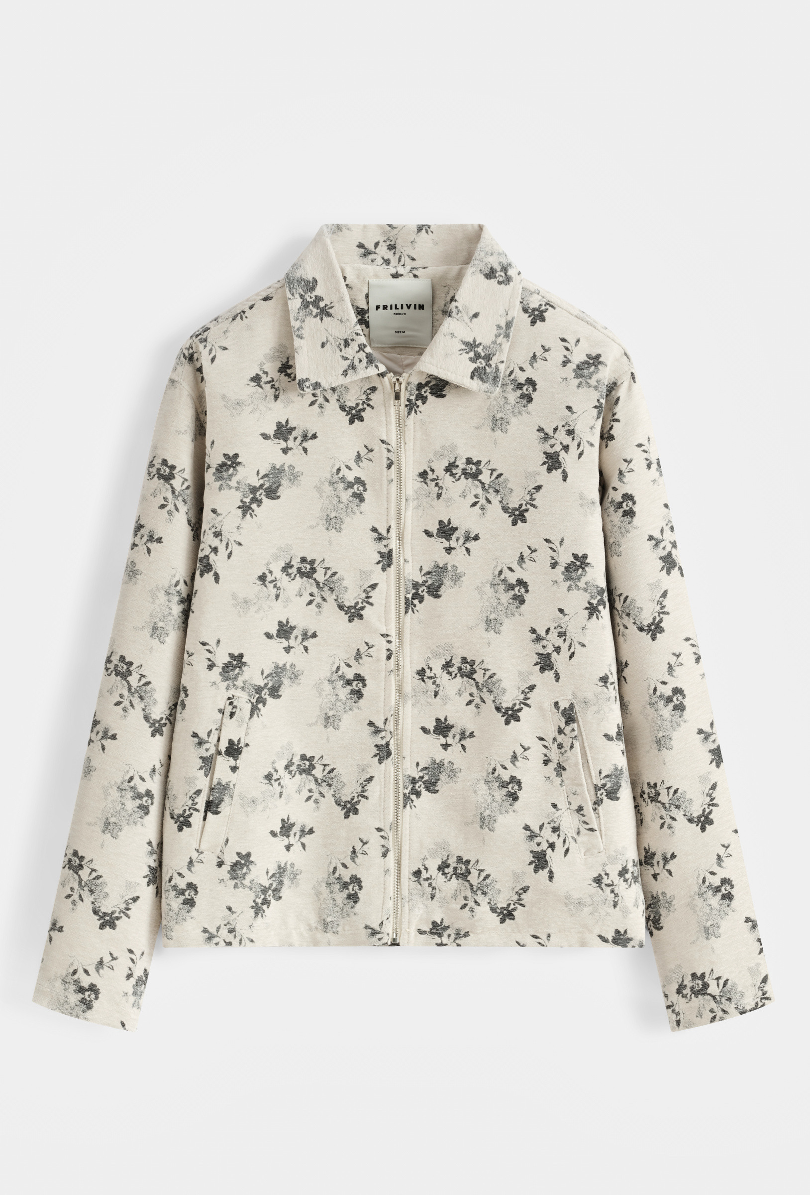 Großhändler Frilivin - Florale Reißverschlussjacke