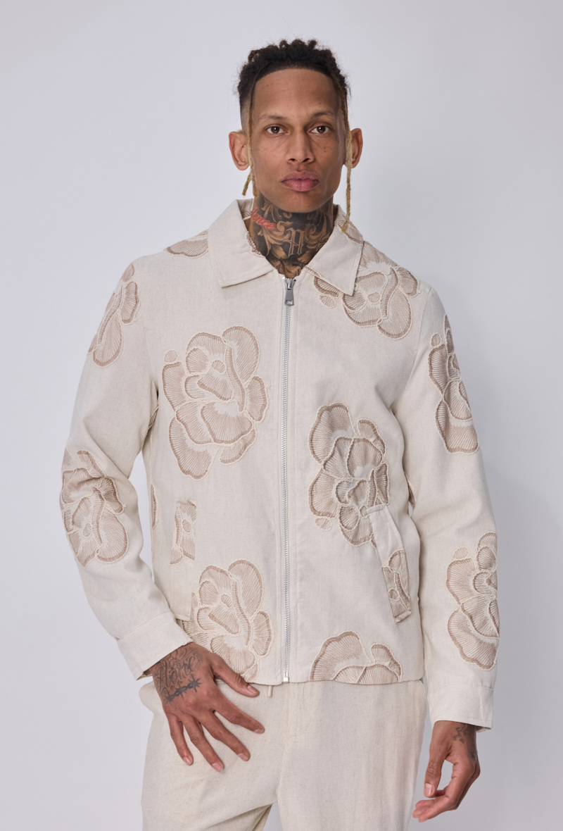 Großhändler Frilivin - Jacke mit Blumenstickerei
