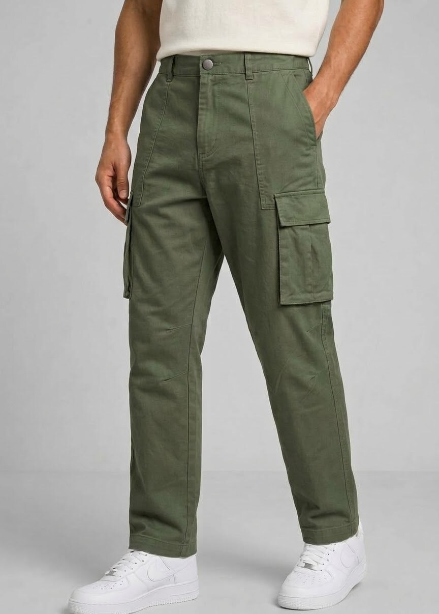 Grossiste FUSIONAL / JOHN H - Pantalon cargo casual pour homme coupe droite
