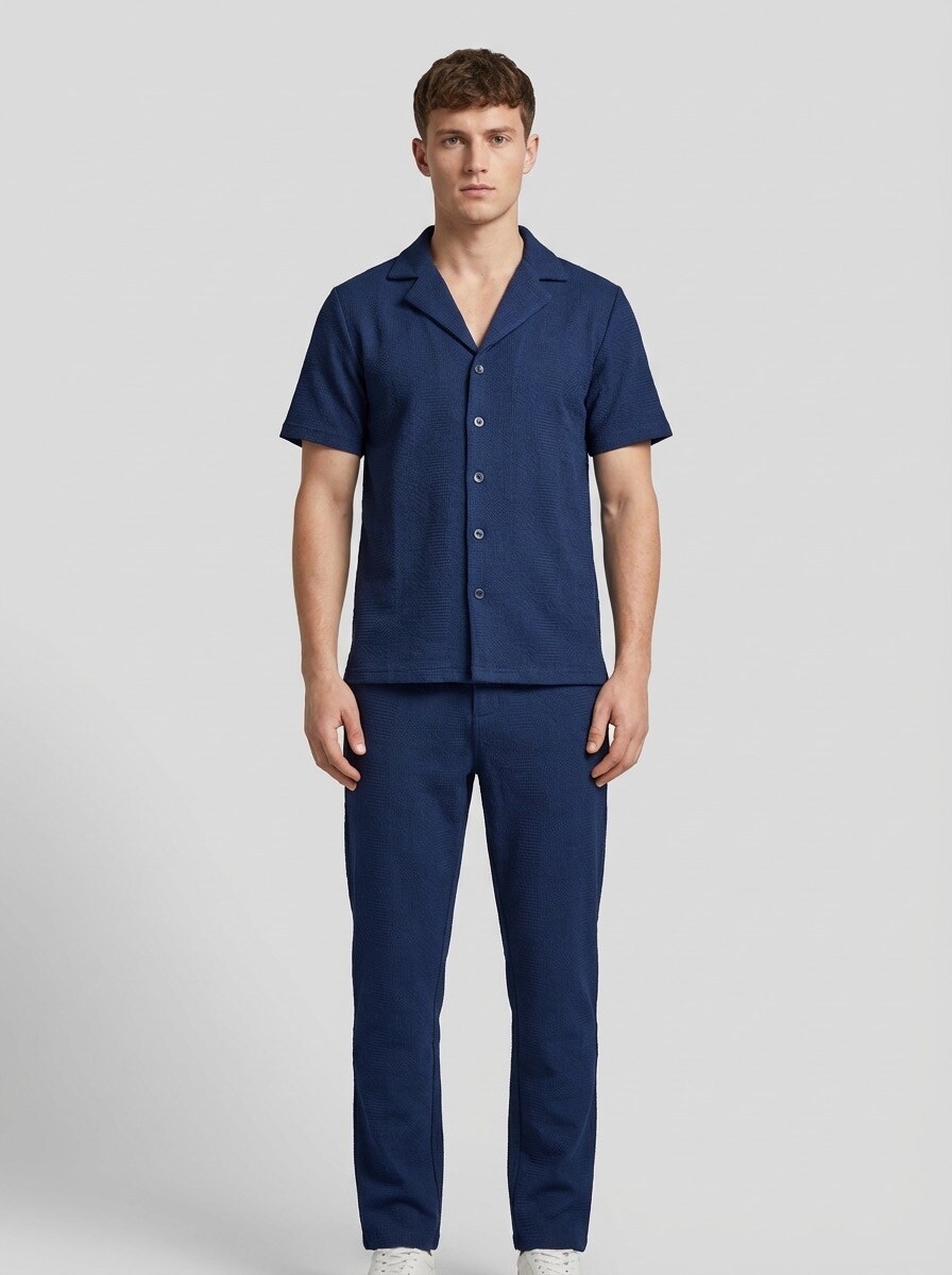 Wholesaler FUSIONAL - Textured set - shirt and pants
