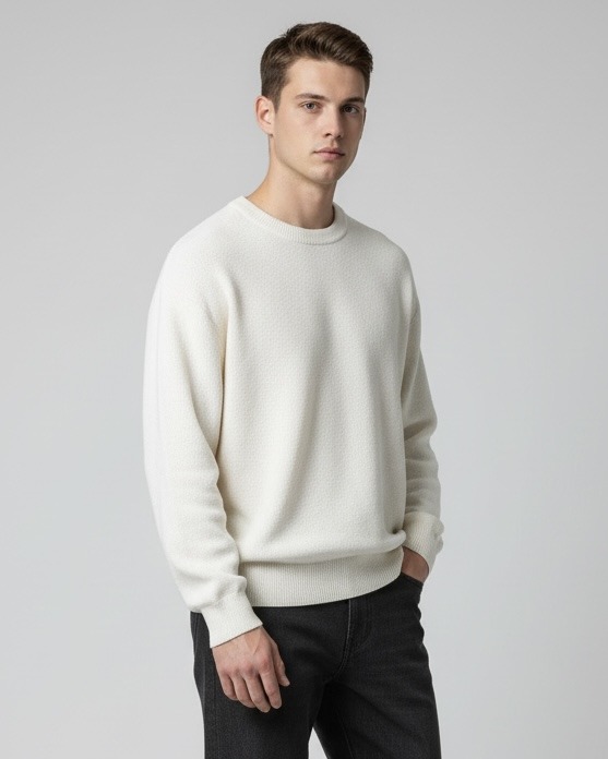 Grossiste FUSIONAL / JOHN H - Pull en maille uni