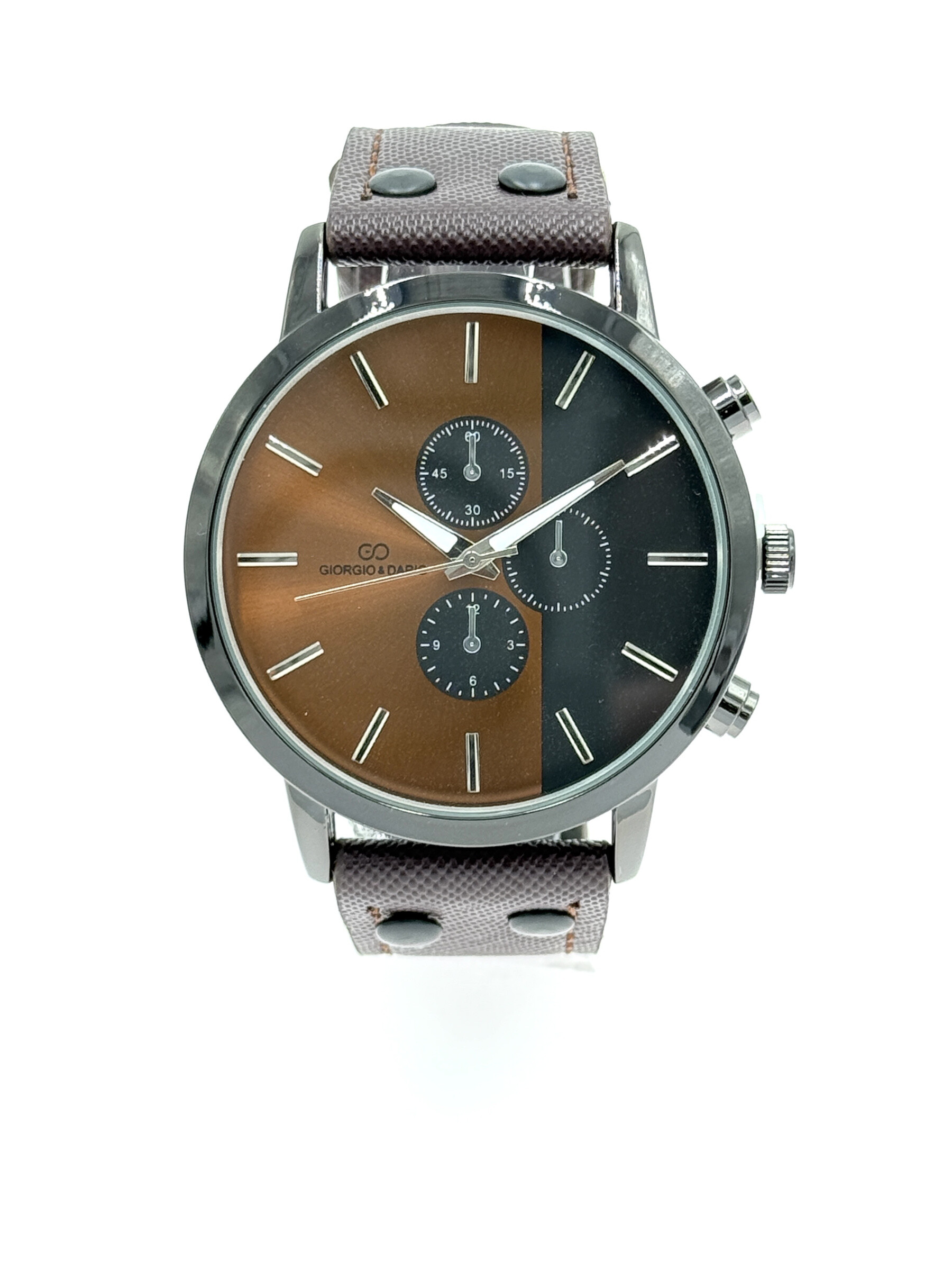 Wholesaler Giorgio & Dario - G&D men's trendy watch with faux leather strap