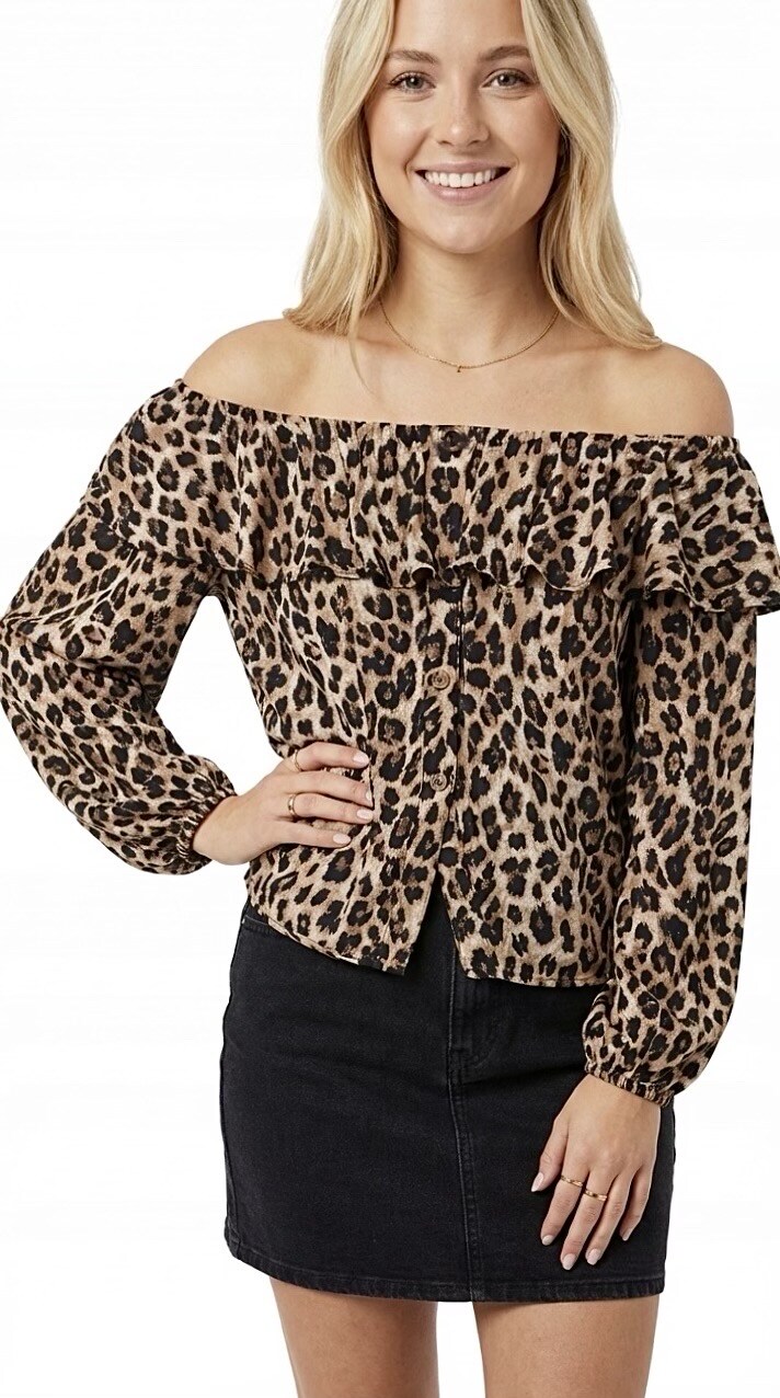 Grossista Graciela Paris - Top senza spalline con stampa leopardata