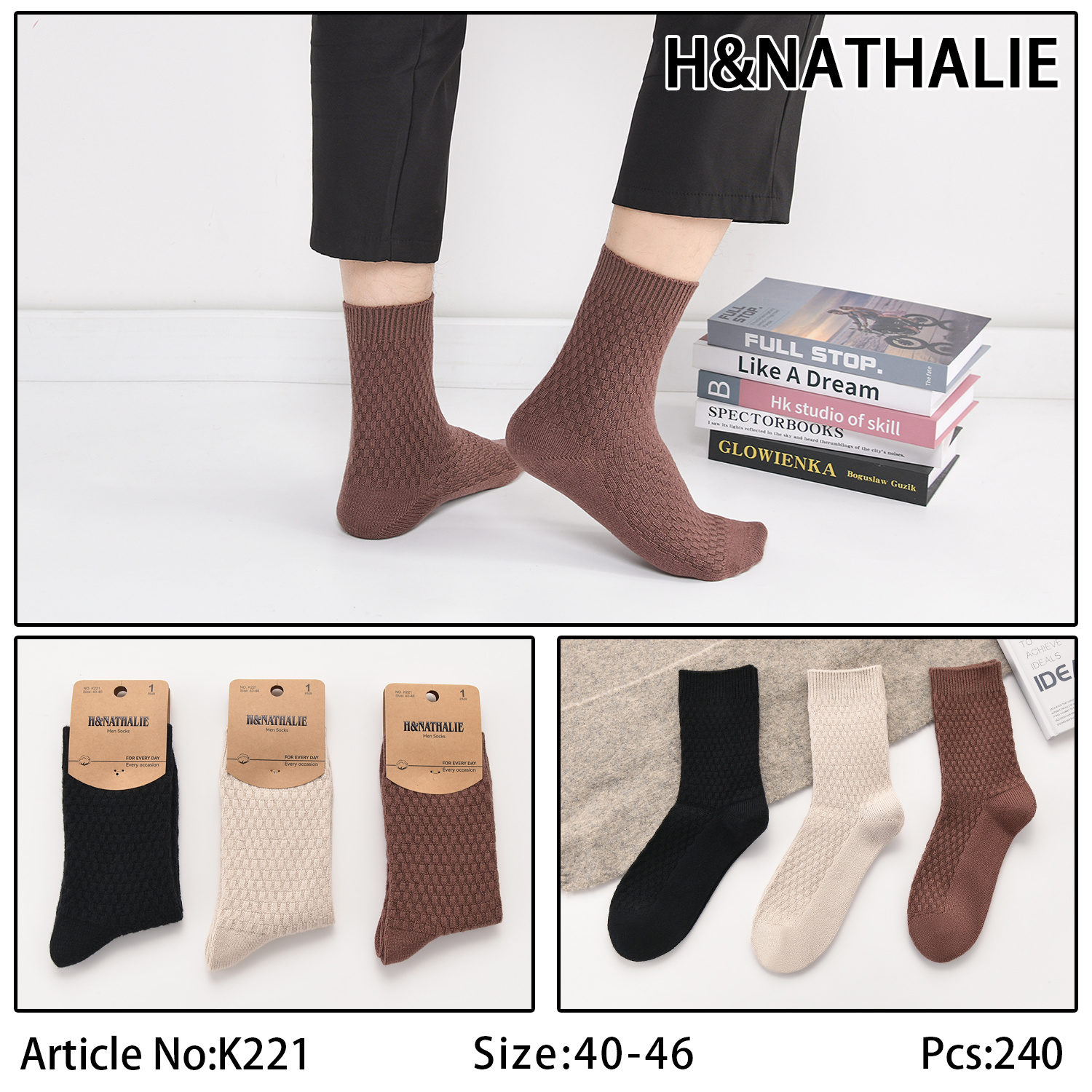 Großhändler H&Nathalie - Herrensocken