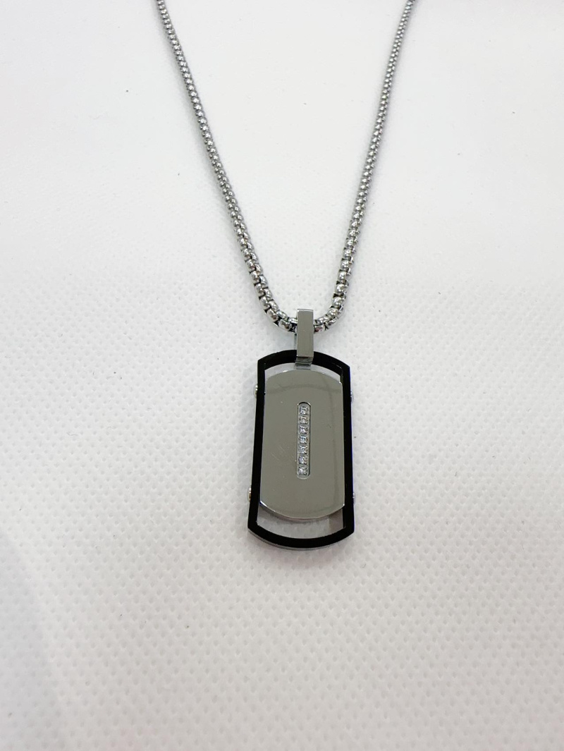 Grossiste H&T Bijoux - Collier acier homme