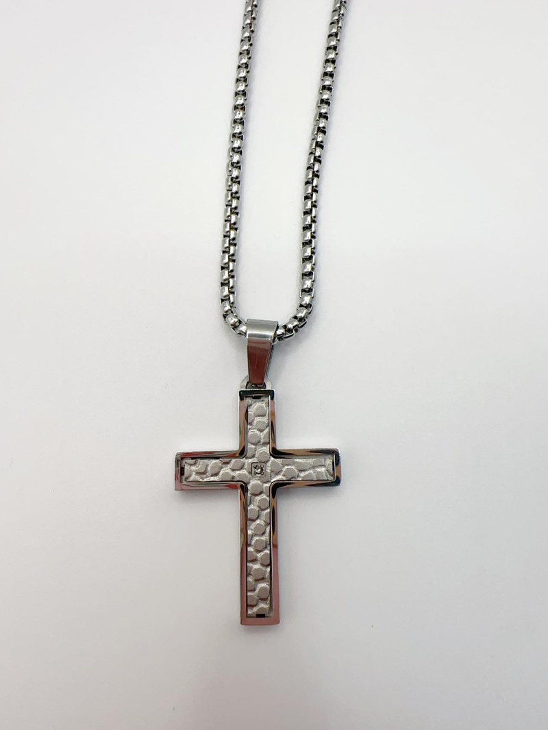 Grossiste H&T Bijoux - Collier acier homme
