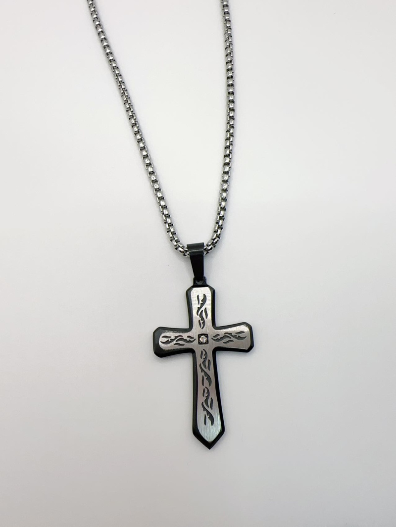 Grossiste H&T Bijoux - Collier acier homme