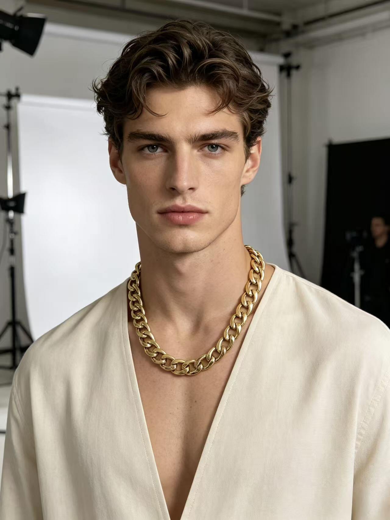 Mayorista HANA BIJOUX - Collar de cadena para hombre en acero