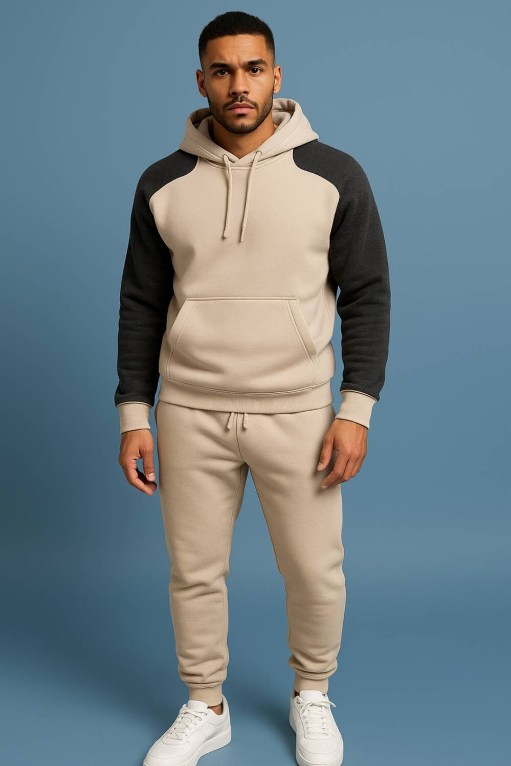 Grossiste HB TEXTILE - Ensemble homme deux pièces avec capuche