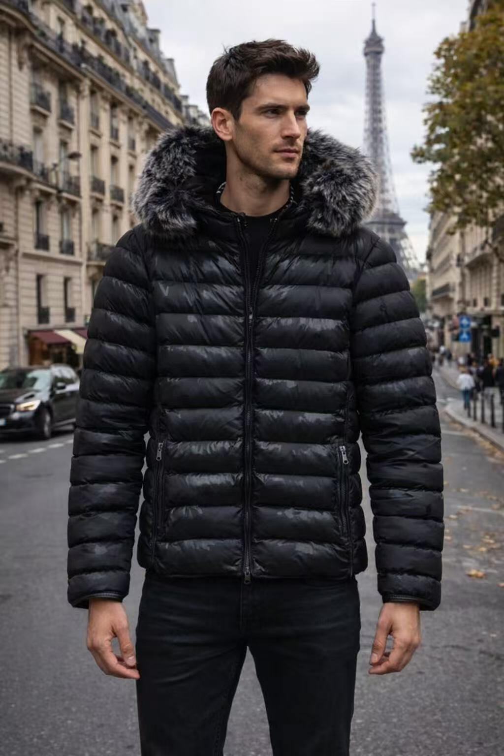 Grossiste HF - Doudoune matelassé homme