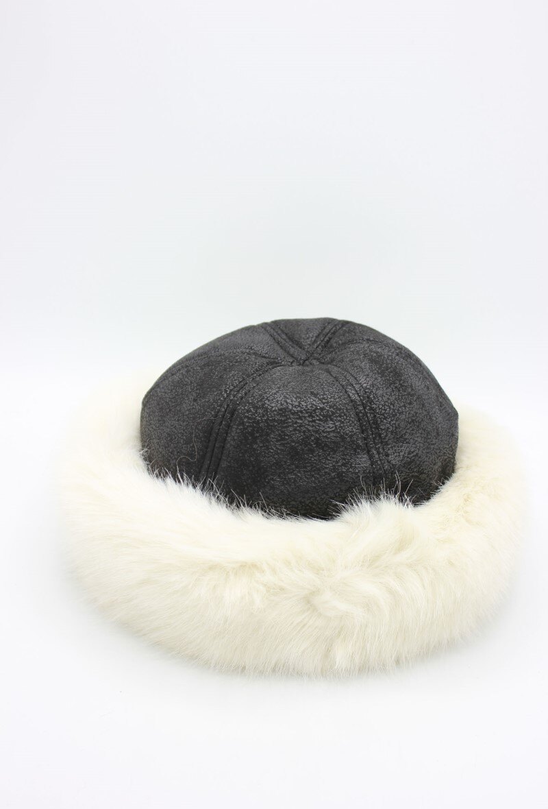 Wholesaler Hologramme Paris - Portugal toque in water-repellent polyester with synthetic fur