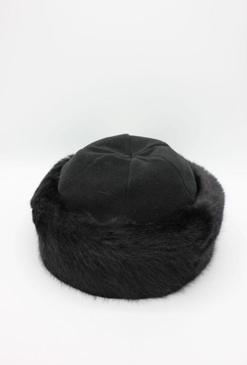 Wholesaler Hologramme Paris - Portugal toque in water-repellent polyester with synthetic fur
